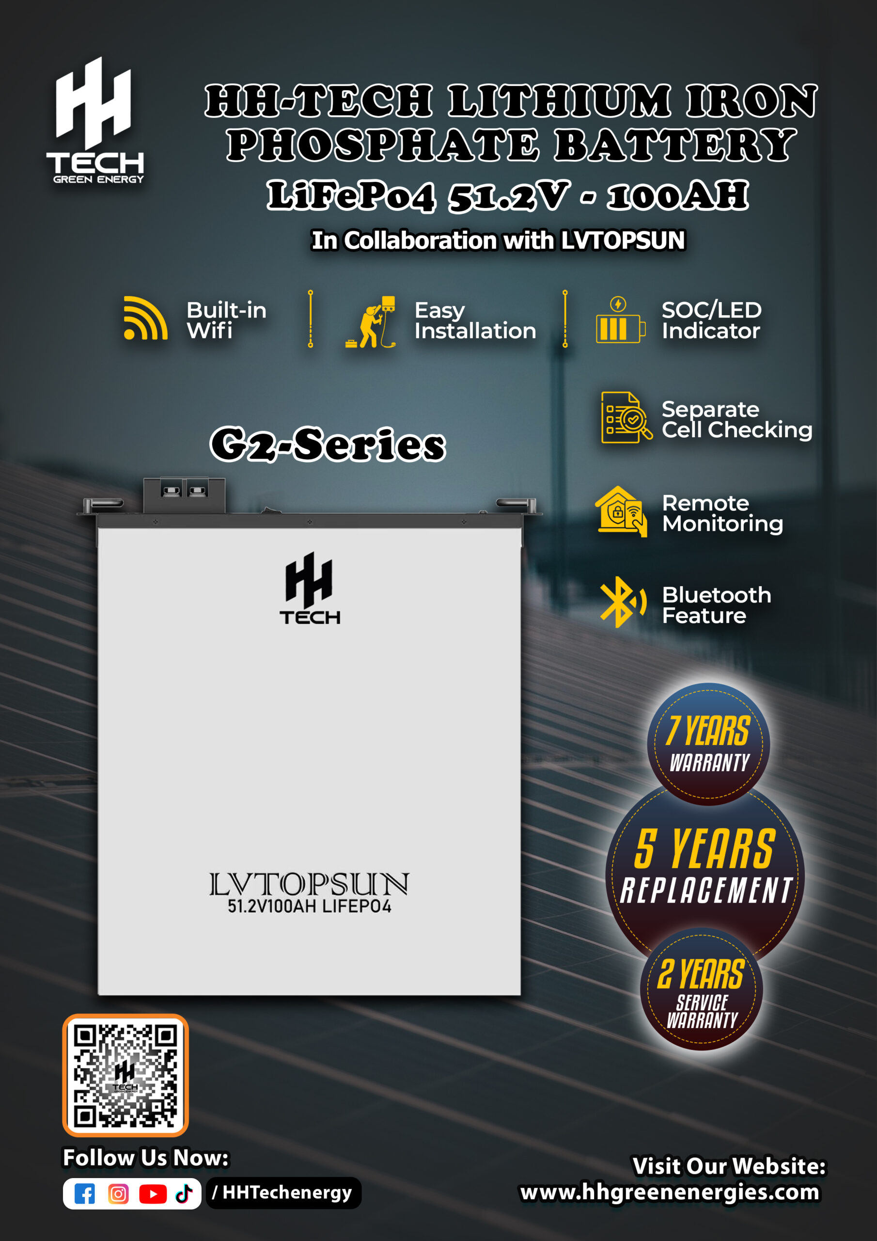 LVTS-512100-G2 Battery (Cable/Wall mount included) - Image 2